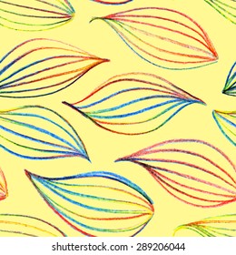 Colorful rainbow leaf seamless pattern texture background vector