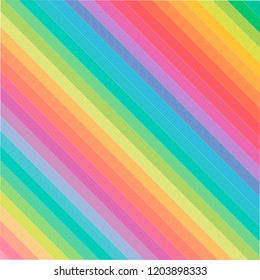 Colorful rainbow line pattern vector