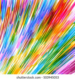 Farbige Regenbogenlinien, Hintergrund. Abstrakte, in Regenbogenfarben gehaltene Vektorgrafik.