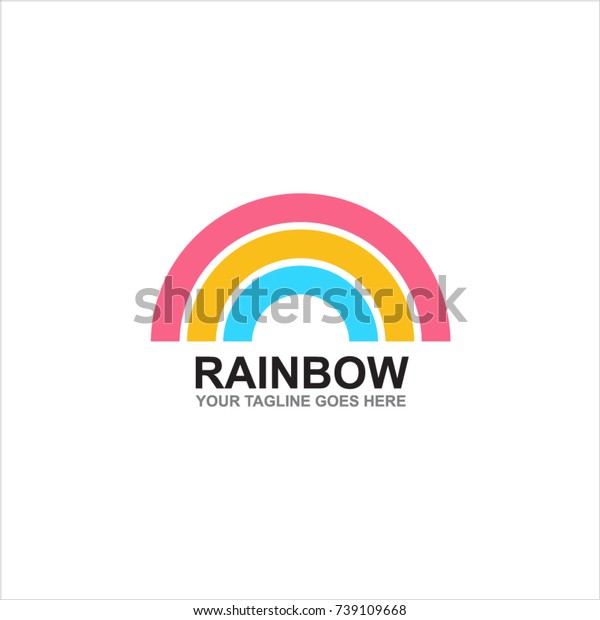 Colorful Rainbow Logo Vector Illustration Stock Vector (Royalty Free ...