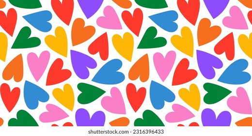 Colorful rainbow love heart