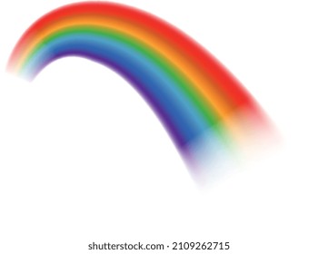 Colorful rainbow. Magic unicorn arch. Light bow