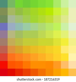 Colorful rainbow mosaic background: abstract geometrical pattern
