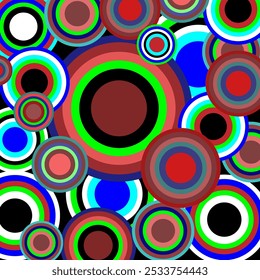 colorful Rainbow polka dot background pattern