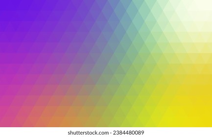 Colorful rainbow polygon background or crystal mosaic pattern. geometric triangle background with gradient colors