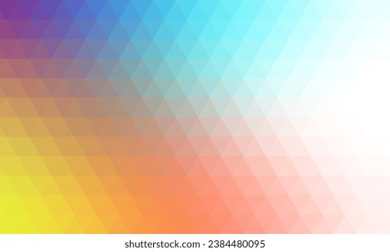 Fondo de polígono arcoiris colorido o patrón de mosaico de cristal. fondo de triángulo geométrico con colores degradados