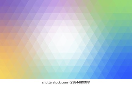 Colorful rainbow polygon background or crystal mosaic pattern. geometric triangle background with gradient colors