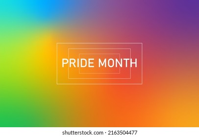colorful rainbow pride gradient fluid abstract background. LGBT flag pride month blur wallpaper. Light bokeh pride month colorful space gradient wallpaper for presentation template