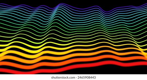 Colorful Rainbow Pride Month Vector Background. Human Rights Diversity Concept. LGBT Individuality Art Event Banner Design. Vector Illustration.