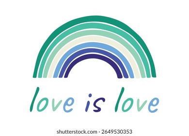 Forma de arco-íris colorida Bandeira do orgulho gay Dia do orgulho gay comunidade LGBTQIA Mês do orgulho Vetor mão desenhada rabiscar para cartazes, adesivos, logotipo, cartões