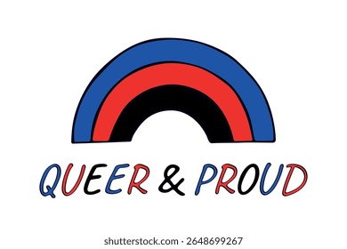 Forma de arco-íris colorida Bandeira do orgulho poliamor Feliz dia do orgulho LGBTQIA comunidade Orgulho Mês do Orgulho Desenho à mão desenhado doodle para cartazes, adesivos, logotipo, cartões