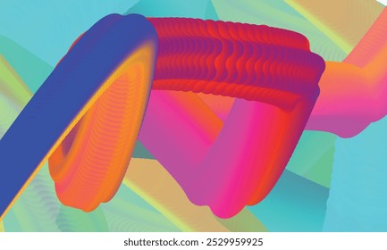 A colorful rainbow spiral background vector illustration creates a sense of motion and energy with bold gradients.