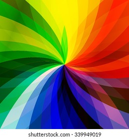 Colorful rainbow swirl background