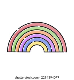 colorful rainbow symbol icon design