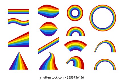 Colorful Rainbow in Various Shape Complete Package