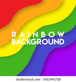 Colorful Rainbow Vector Art for Background or Wallpaper Download
