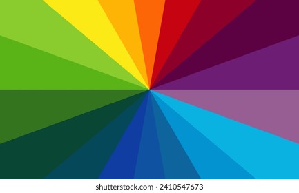 Colorful rainbow vector bakcground. Bright design with colorful lines. Colorful rainbow design vector illustration. Bright color design background. Trendy rainbow art