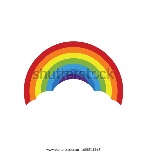 Colorful Rainbow Vector Illustration Color Rainbow Stock Vector Royalty Free