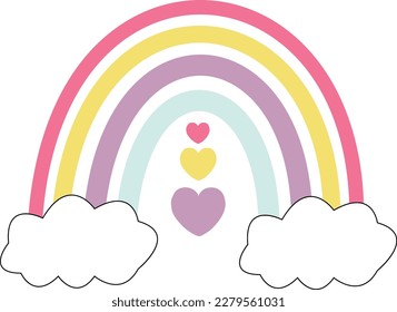 Ilustración del Vector Arcoiris colorido. Utilice este hermoso vector para añadir un toque alegre a sus diseños.