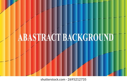 Colorful rainbow vector stripe pattern for abstract geometric line background design and illustration template