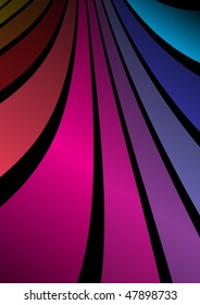 Colorful rainbow  vector stripes