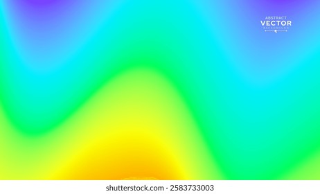 Colorful Rainbow Wave Pride Month Background. Human Rights Diversity Concept. LGBT Individuality Art Event Banner Design. Vector Illustration.