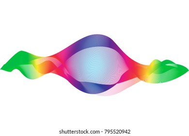 Colorful rainbow waves lines pattern background concept. Vector illustration.