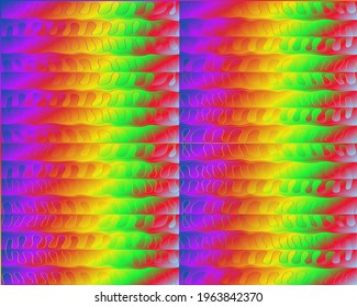 Colorful rainbow waves. Use it for textures and illustrations.