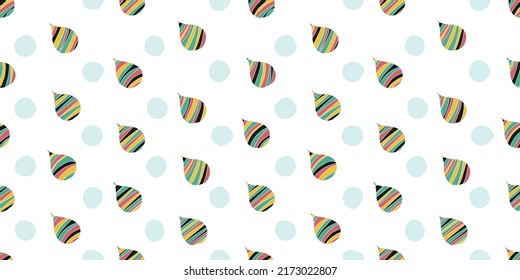 Colorful raindrops background. Seamless pattern. Vector. 
