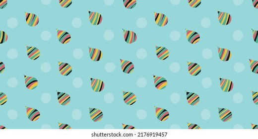 Colorful raindrops background. Seamless pattern. Vector. 