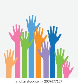 ilustración de vector de mano colorida , concepto de celebración