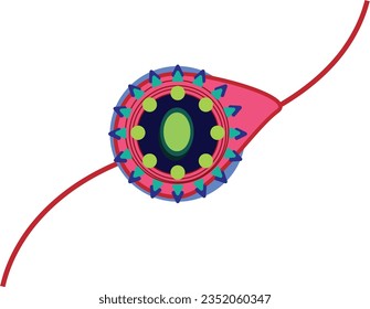 Colorful Rakhi Illustration for Raksha Bandhan, Rakhi Icon