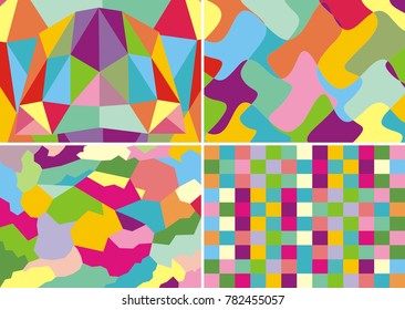 a colorful random art form as a backdrop