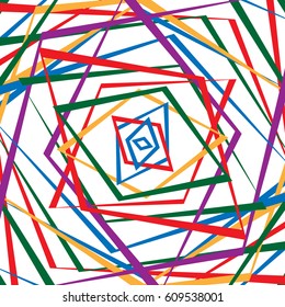 Colorful random edgy pattern. Random overlapping shapes forming rough texture