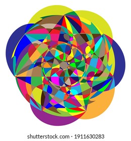 Colorful random mish-mash, mixture or mix pattern, texture vector illustration