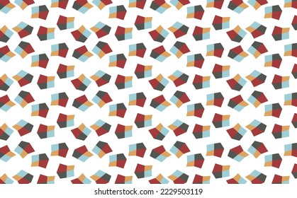 Colorful random shapes abstract pattern. Suitable for wallpaper, banner, fabric, and prints.