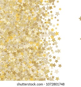 Colorful random stars forming vertical path. Abstract vector background. Flying stars isolated . Vector illustration. Holiday decorations, paper packaging, textile design