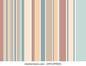 Colorful raster vertical stripes pattern. Simple seamless spring and winter with thick and thine straight lines stripes. Stylish abstract geometric striped background in bright colours.
