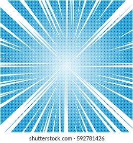 colorful rays background for comics.