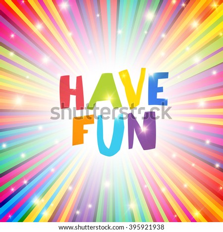 Colorful Rays Psychedelic Background with Space for Your Text in Center