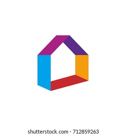 colorful real estate logo