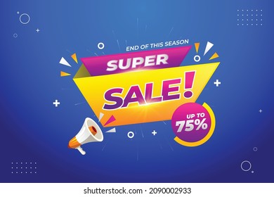 Colorida Realista abstracta Plana Super venta ofrece fondo de gradiente con descuento Vector
