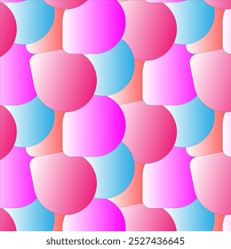 Colorful realistic balloons seamless pattern
