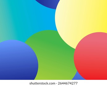 Colorful realistic flowing shiny balls background. Abstract colorful 3d ball pattern. Colorful balloon pattern background with artistic digital concept.