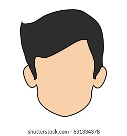 colorful realistic image faceless front view man