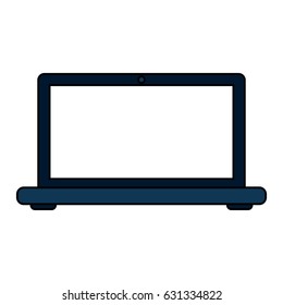 colorful realistic image laptop computer tech device