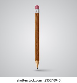 Colorful realistic pencils, vector