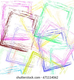 colorful rectangle abstract on white background. vector Illustration