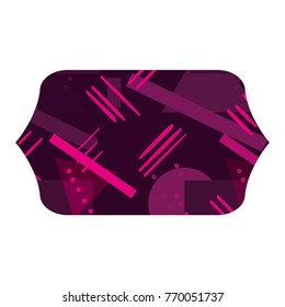 colorful rectangle with figures geometric style background