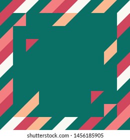 Colorful rectangle geometric abstract background in vector